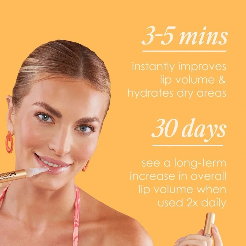 ✨ Grande Cosmetics GrandeLIPS Hydrating Lip Plumper – Clear Gloss